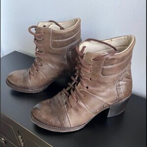 Freebird Cage Leather Heeled Boots